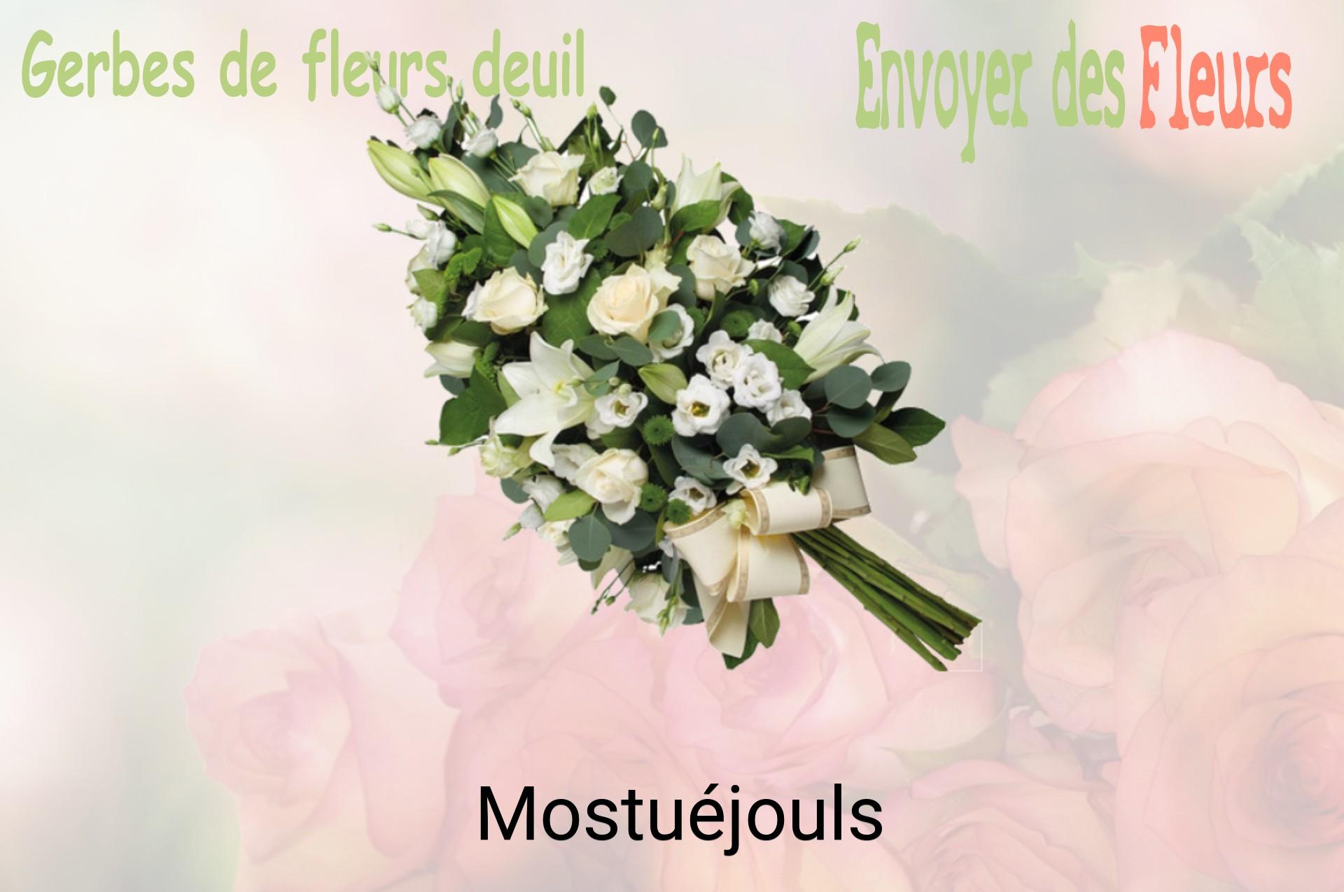 Gerbe de fleurs de deuil livrée à Mostuéjouls